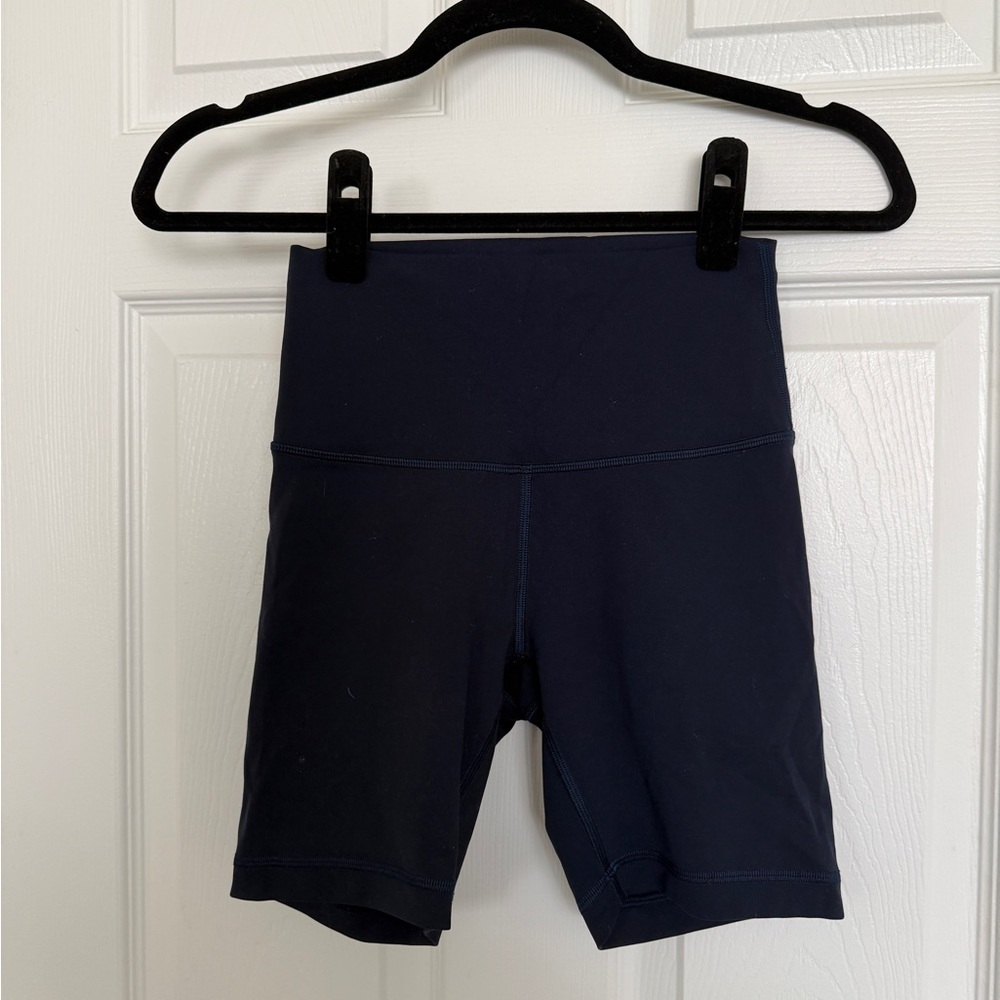 Lululemon High-Rise Navy Shorts